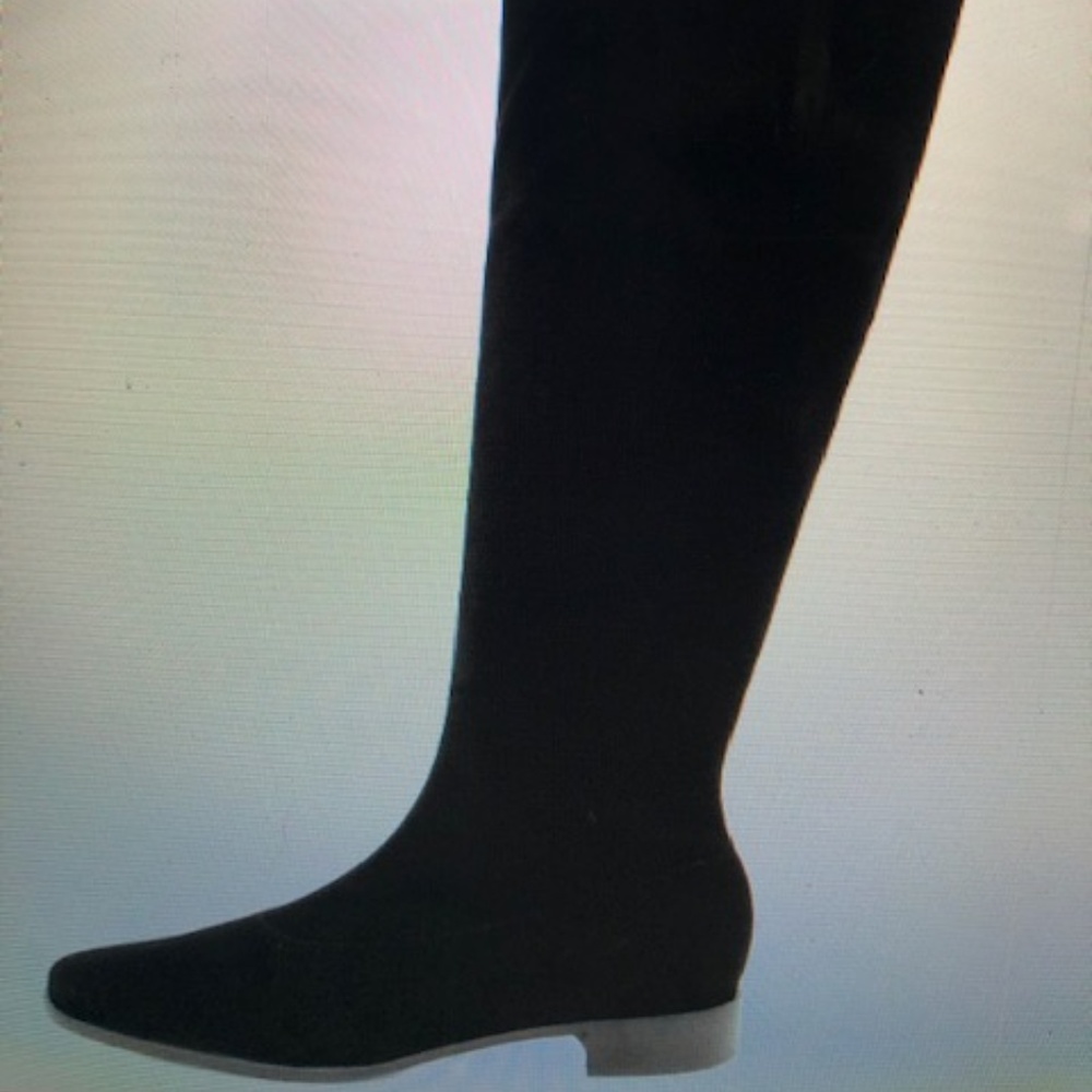 Soft, stretch, knee-high black PANARA boot.